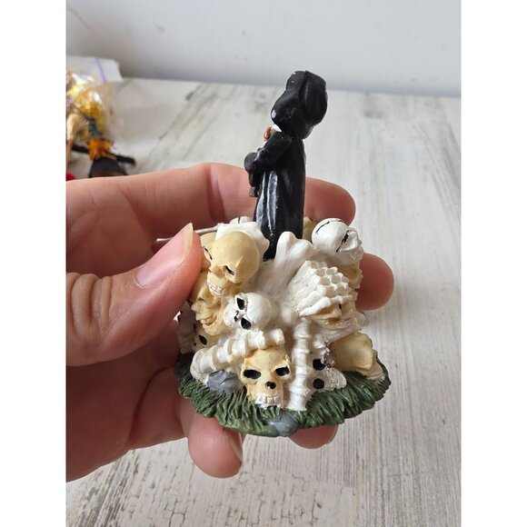 Grim reaper bobblehead village skull tree vintage people accessory grim reaper - Picture 7 of 10